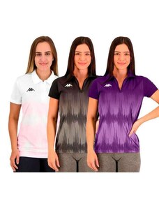 Kit 3 Camisas Polo Kappa Eloise Feminina - Branco