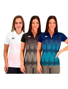 Kit 3 Camisas Polo Kappa Eloise Feminina - Branco