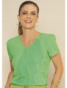 Cativa Blusa Feminina com Estampa Sublimática Verde