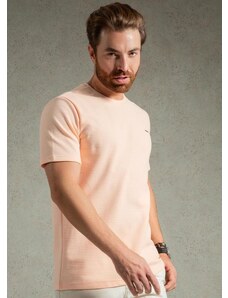 Exco Camiseta Masculina Básica com Aviamento Rosa