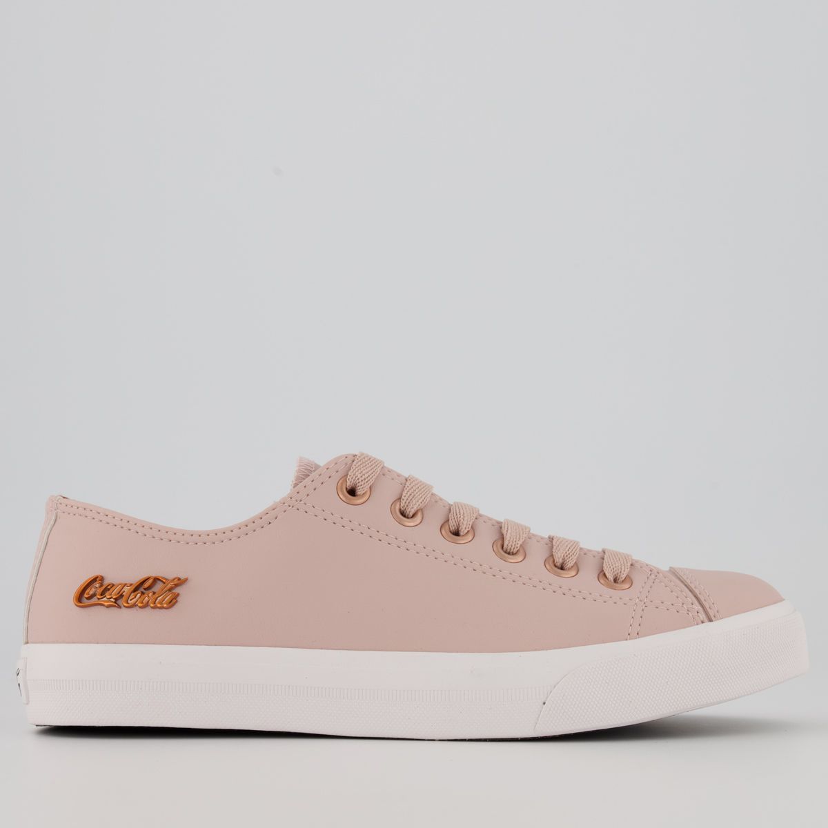 tênis coca cola basket floater flatform feminino branco