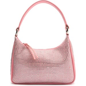 Bolsa Satchel Rosa Tecido Strass Fefe Pequena PR VENDA