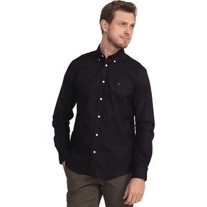 Camisa Tommy Hilfiger Masculina Regular Core Oxford Azul Mescla