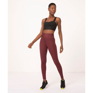 calça legging cintura alta com bolsos esportiva ace roxo - C&A