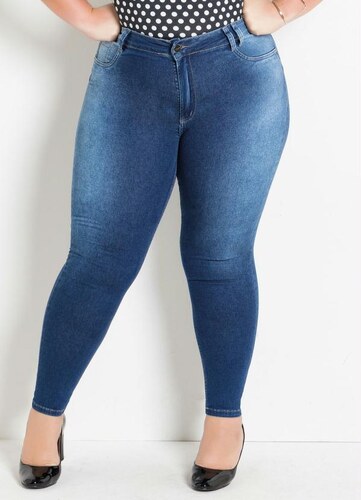 calça jeans sawary plus size