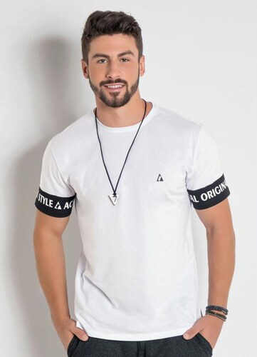 camiseta estampa nas costas