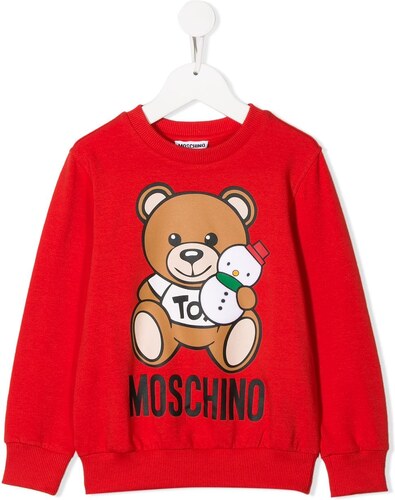 moschino moletom com capuz kids