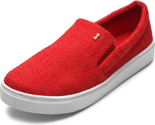 slip on santa lolla suede vermelho