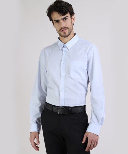 camisa social masculina c&a