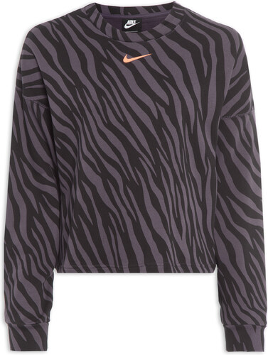 blusão nike sportswear fleece print graphic feminino