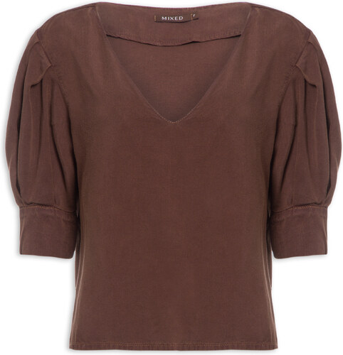 blusas marrons