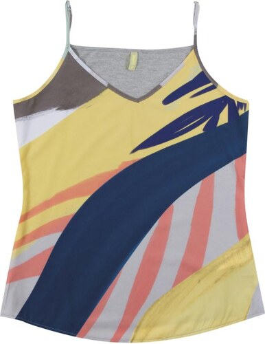 blusa de alça fina estampada
