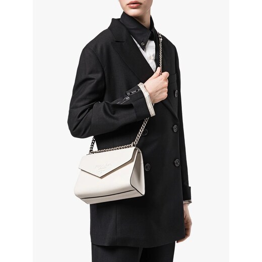 Prada Bolsa Prada Monochrome de couro Saffiano - BRANCO 