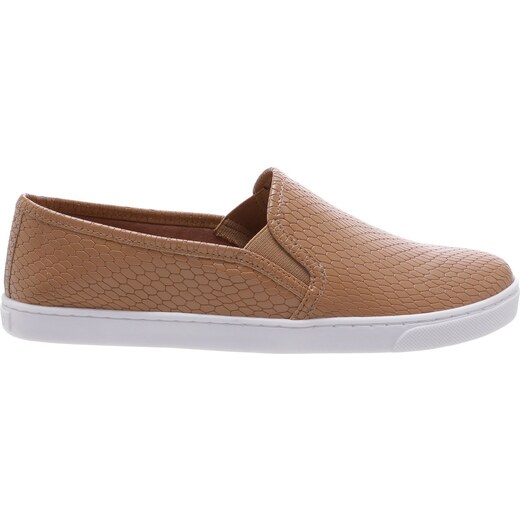 T nis AREZZO Slip On Snake Pale Nut Outstore