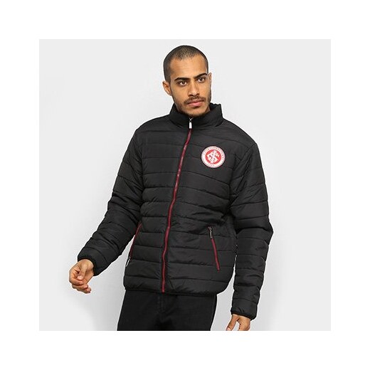 Jaqueta Internacional Puffer SPR Gola Alta Feminina - Preto