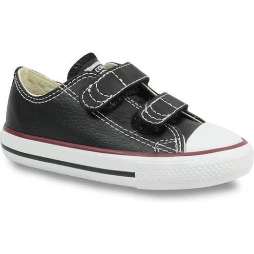 Tênis Converse All Star Infantil Fecho Em Velcro Preto