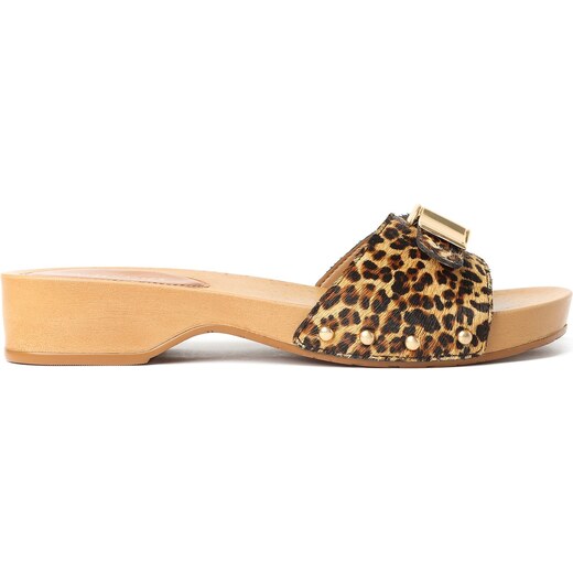 Sand lia Clog Animal Print Pelo On a Arezzo GLAMI .br