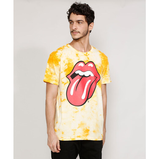 C&A Camiseta Estampada Tie Dye Super Saiyajin Manga Curta Gola Careca Preta  