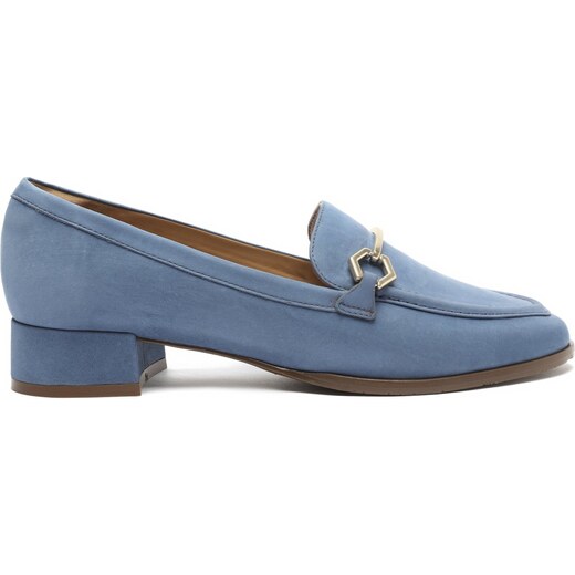 Mocassim Azul Nobuck Salto Bloco Brid o Arezzo GLAMI .br