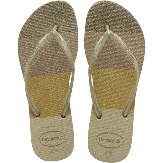 C&A Chinelo Feminino Havaianas Slim Palette Glow Dourado 