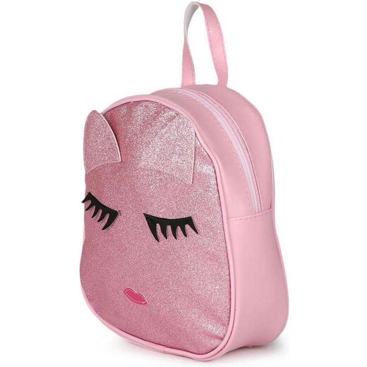 Mochila Infantil Lyllo Orelha de Gatinho Rosa 