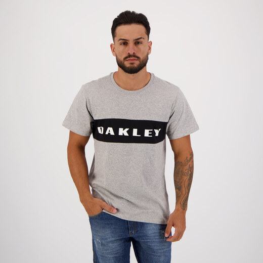 Camiseta Oakley Mark II SS Grafite Mescla - FutFanatics