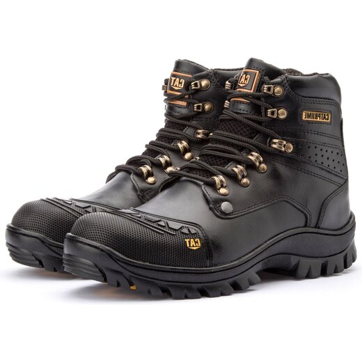 Bota Coturno Botina Masculina Caterpillar Bico pvc Palmilha em Gel  Impermeável