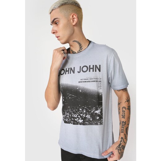 Camiseta John John Masculina Preta Mixtape - Tamanho M