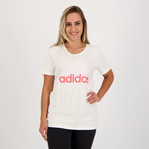 Moletom Adidas Linear Essentials Feminino Rosa - FutFanatics