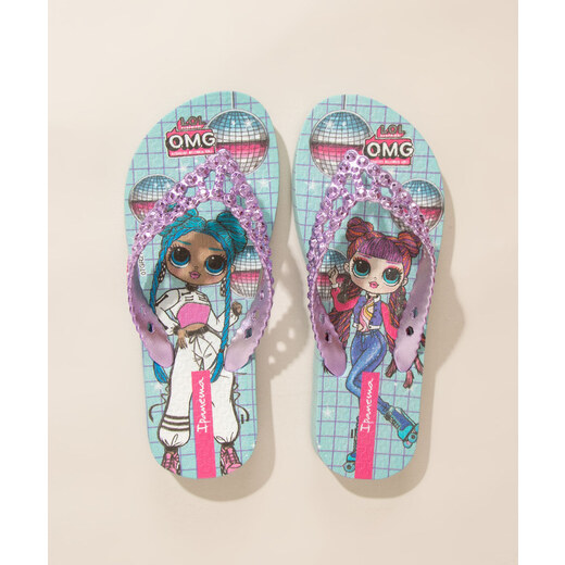 Chinelo Infantil Ipanema Luluca Estampado Azul C&A