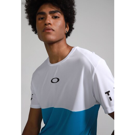 Camiseta Oakley O Bark SS Azul Marinho - FutFanatics