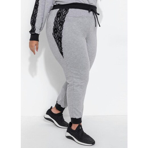 Basicamente Calça Legging Plus Size Mescla com Cós Largo 