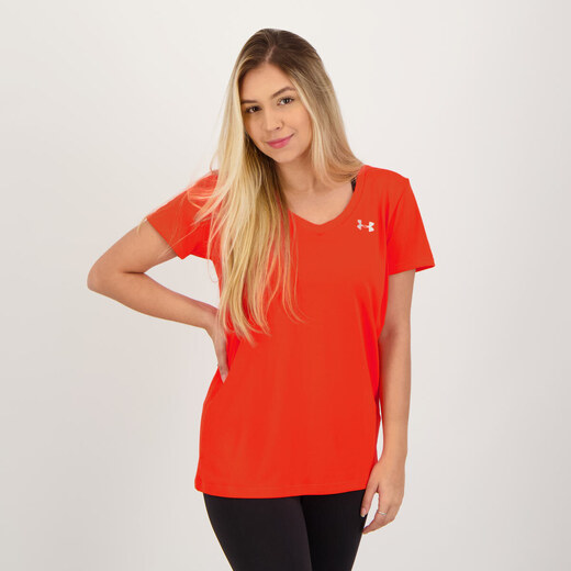 Camiseta Under Armour Tech SSV Twist Feminina Roxa - FutFanatics