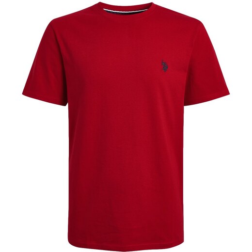 Camiseta U.S. Polo Assn Masculina Crewneck Classic Red Icon Preta