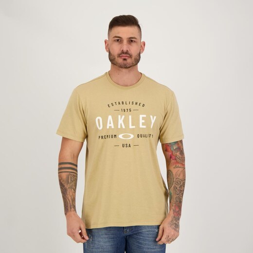 Camiseta Oakley Bark New Branca - FutFanatics