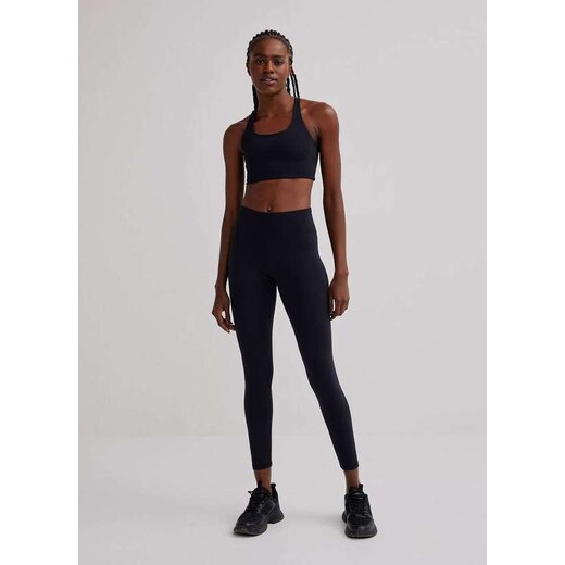 Hering Calca Legging Feminina Esportiva Basica Biodegradavel Preto