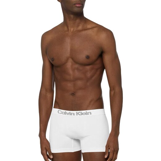 Cuecas Calvin Klein Underwear Trunk Seamless Outline Logo Brancas Pack 3UN