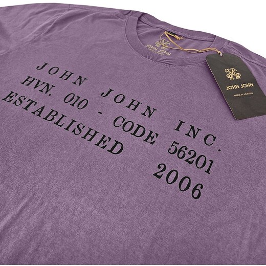 Camiseta John John Masculina Inc Code Marrom Escuro 