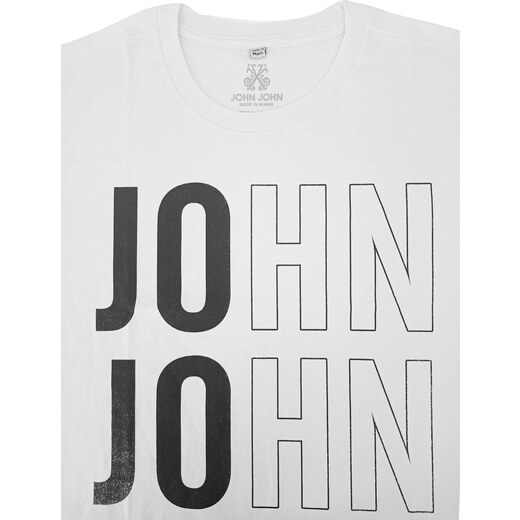 Camiseta John John Masculina Regular Velvet Glam Logo Branca