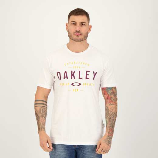 Camiseta Oakley Mythologies Big Logo Branca - FutFanatics