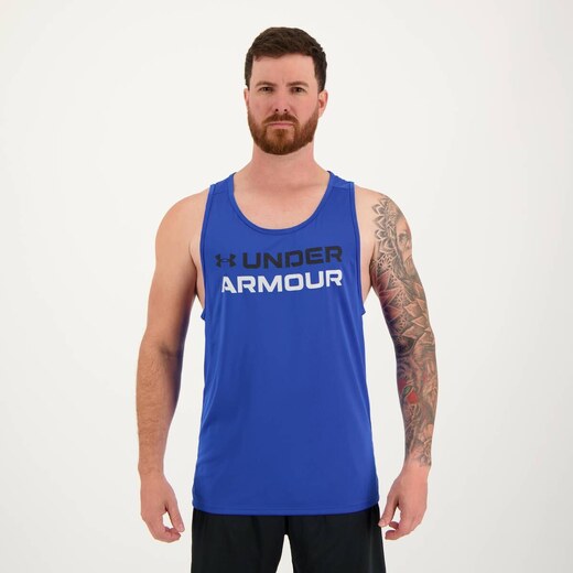 Regata Under Armour Tech 2.0 Sign Tank Masculina - Preto