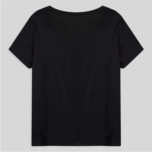 Basicamente Camiseta Babylook Algodão Premium Gola V Plus Size