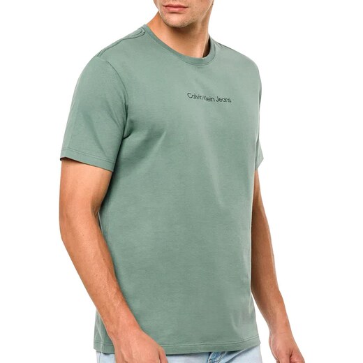 Camiseta Calvin Klein Jeans Masculina Institutional New Logo Verde