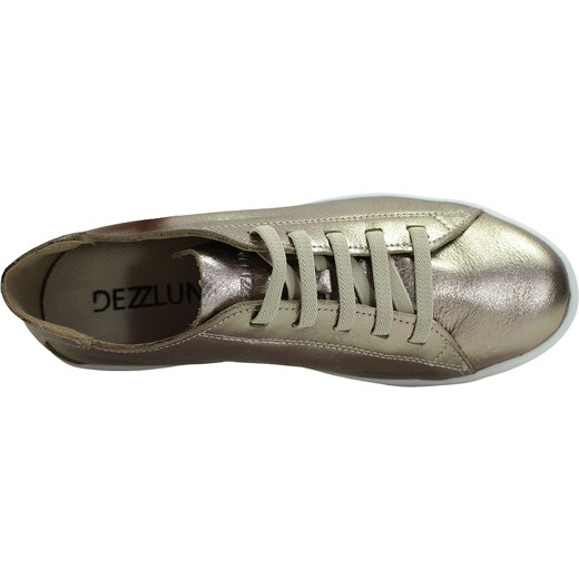 Tenis Casual Feminino Dezzlun Luciana Slim em Couro