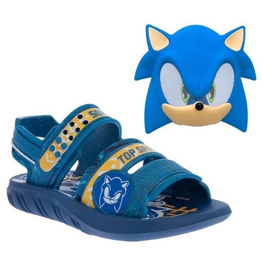 Fantasia Sonic The Hedgehog Infantil Com Máscara