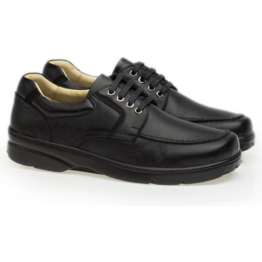 Sapato casual em couro dr cheap shoes preto