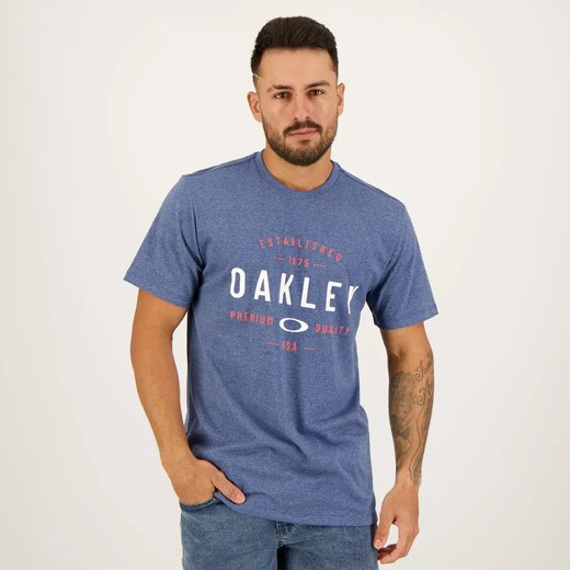 Camiseta Oakley O-Ellipse Simple Blue os melhores preços