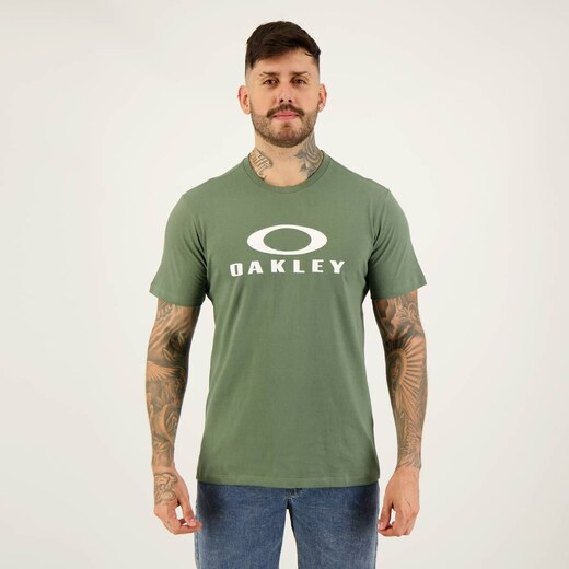 Camiseta Oakley O Bark SS Azul Marinho - FutFanatics