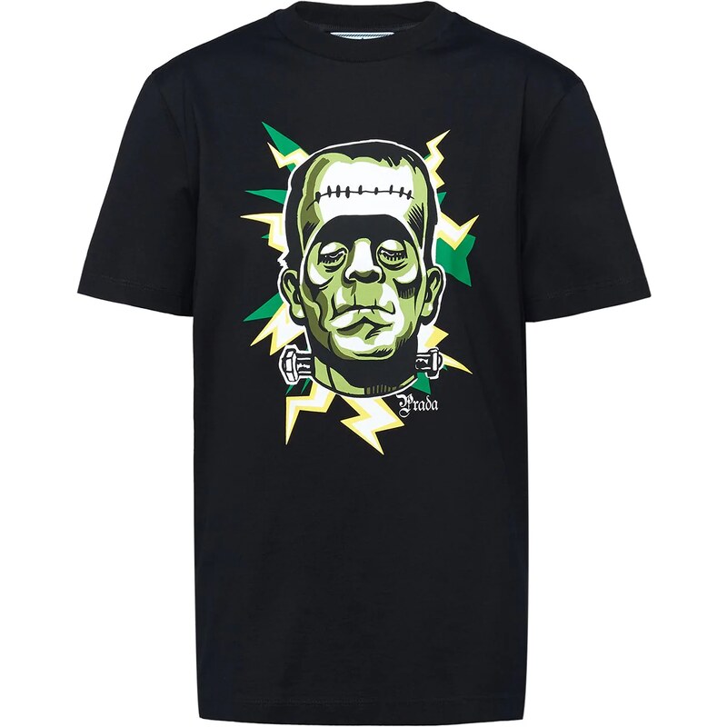 Prada Camiseta com estampa Frankenstein - Preto 