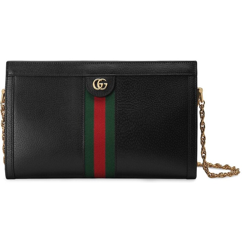 Bolsa preta media com corrente gucci